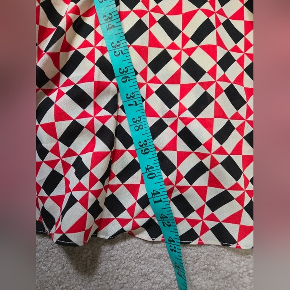 EVA FRANCO Anthropologie Geometric Patterned Halter Dress. Size M - Picture 13 of 15